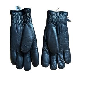 Vintage Conroy Black Leather Gloves Men’s Size M